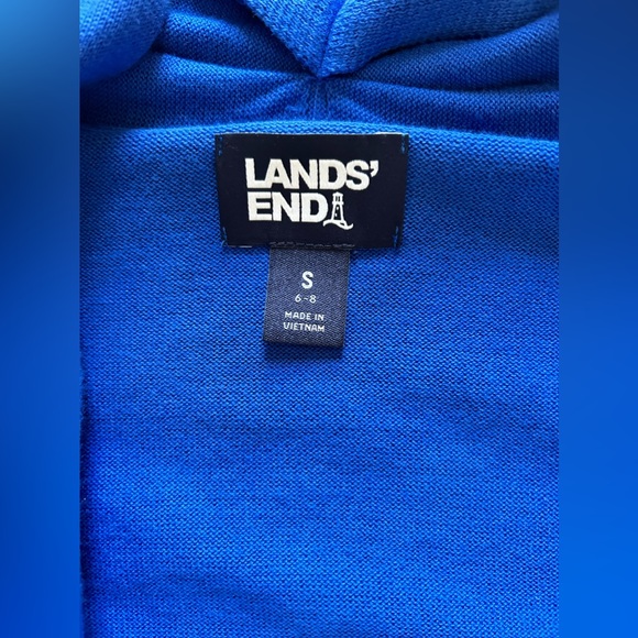 Lands’ End cardigan, women’s size small (6-8). Bright blue. Like new, no flaws. - Picture 2 of 3
